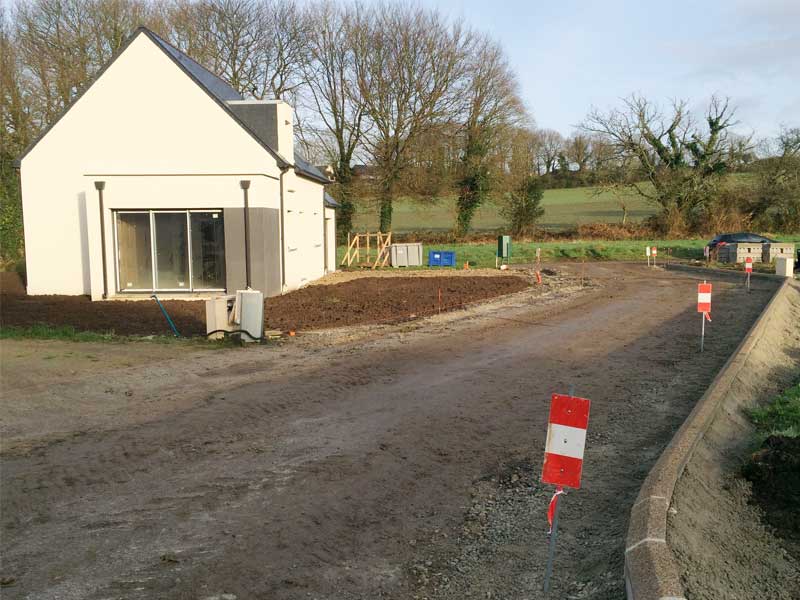 Travaux de finition en cours pour LES JARDINS DE SALOMÉ